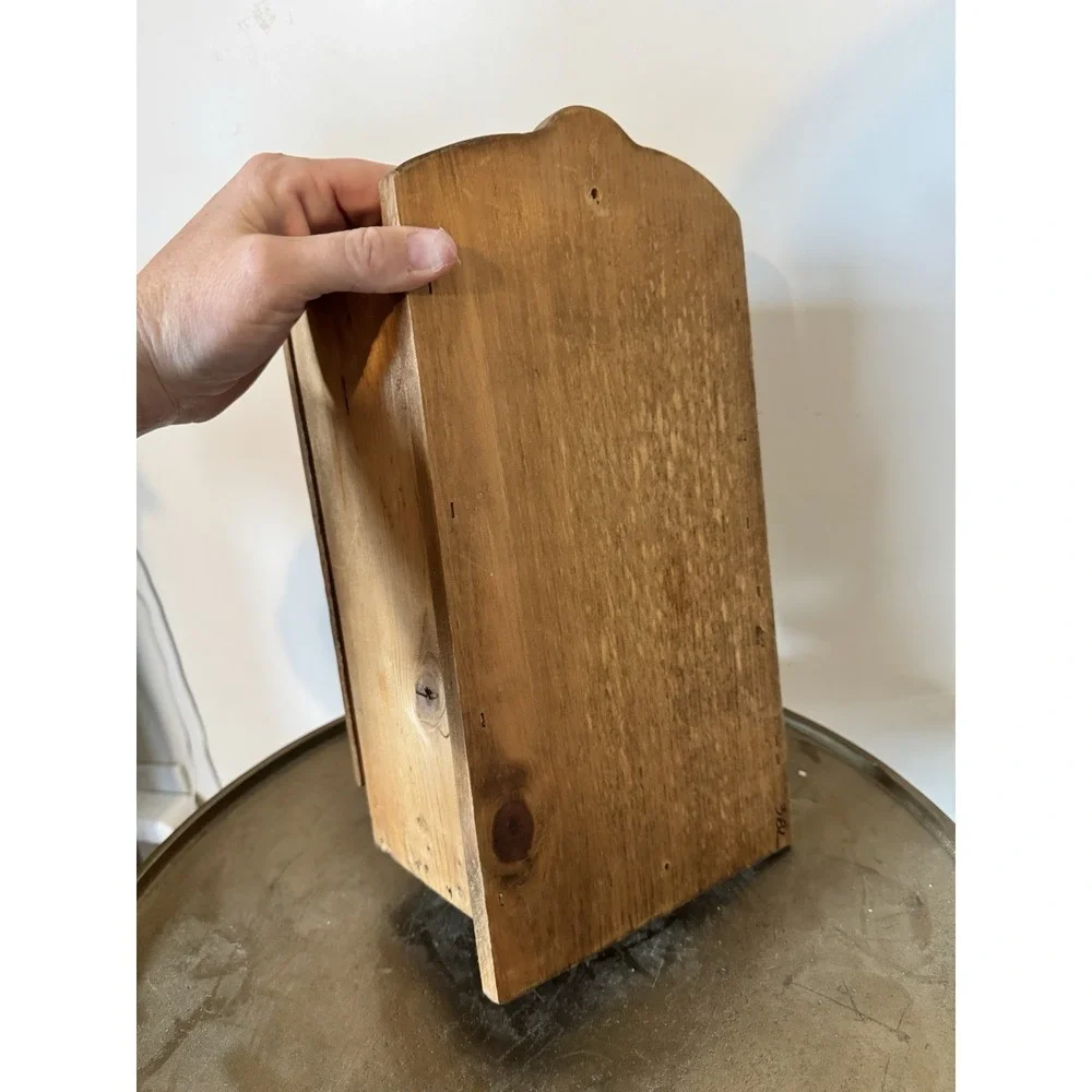 Cottage 90s 80s Nostalgic Popcorn Dispense Wood Decor Hanging Granny Grandma